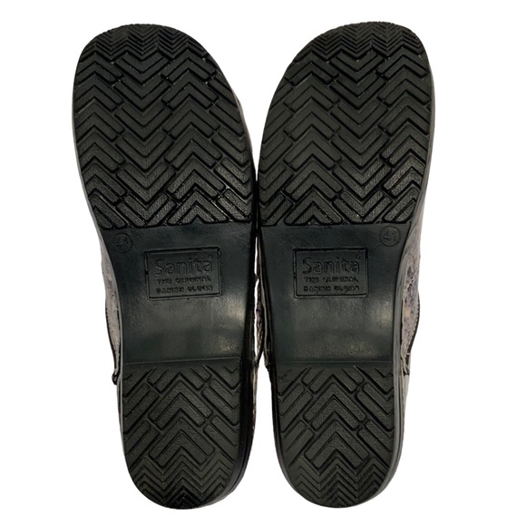 SANITA Clogs Original Danish Clog Professional Clogs Tan Black Granite Size 41 - Picture 6 of 8